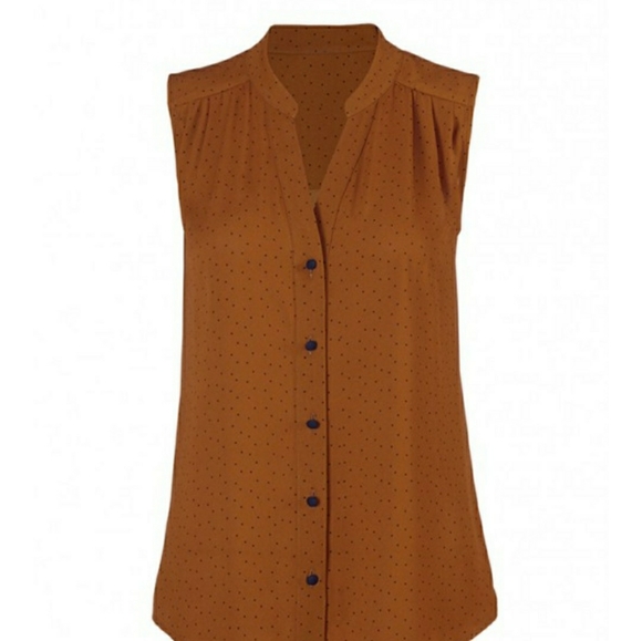 CAbi Tops - (SOLD) NWOT CAbi Dotty Top - #3988 - Size Large